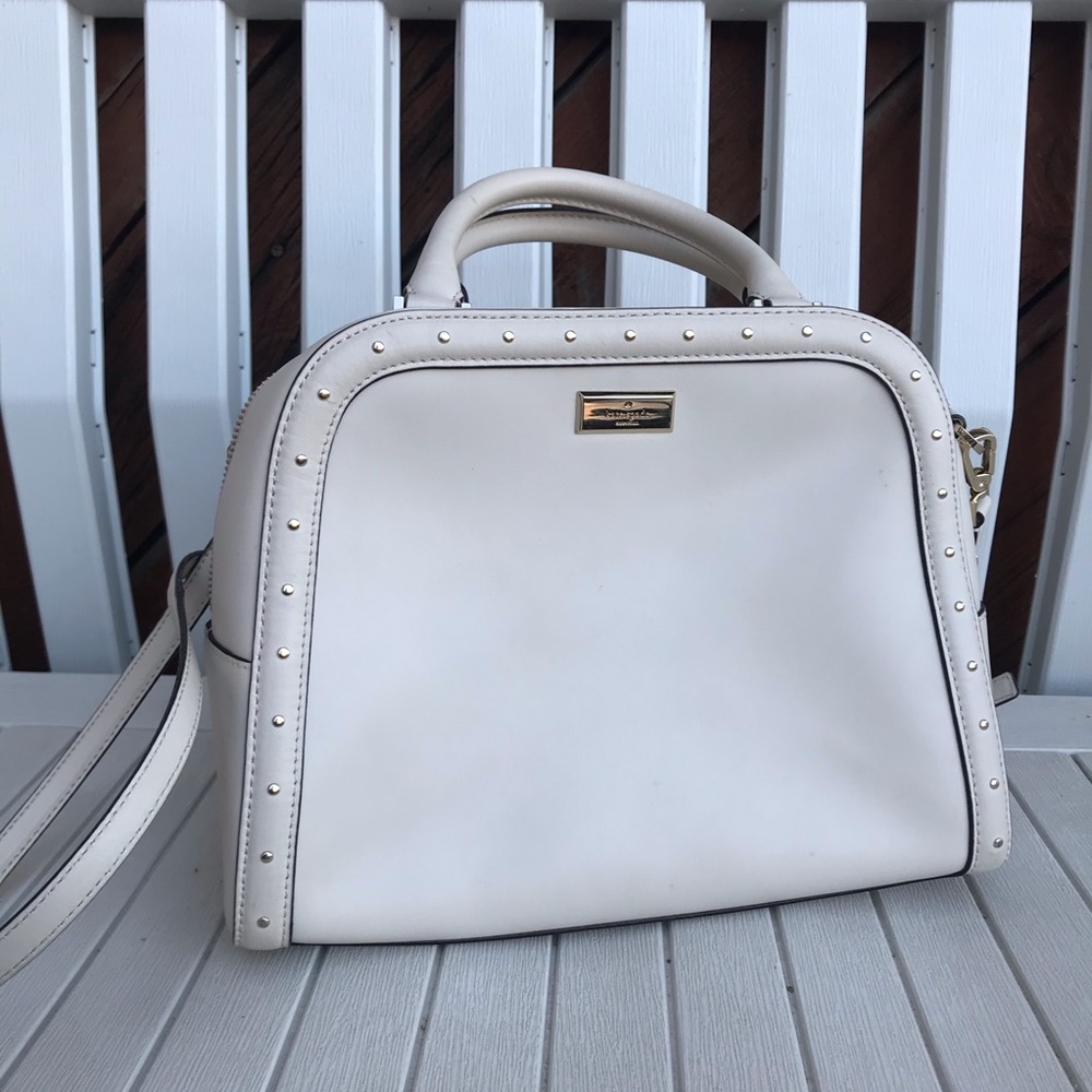 Kate Spade Cream Satchel Crossbody Purse